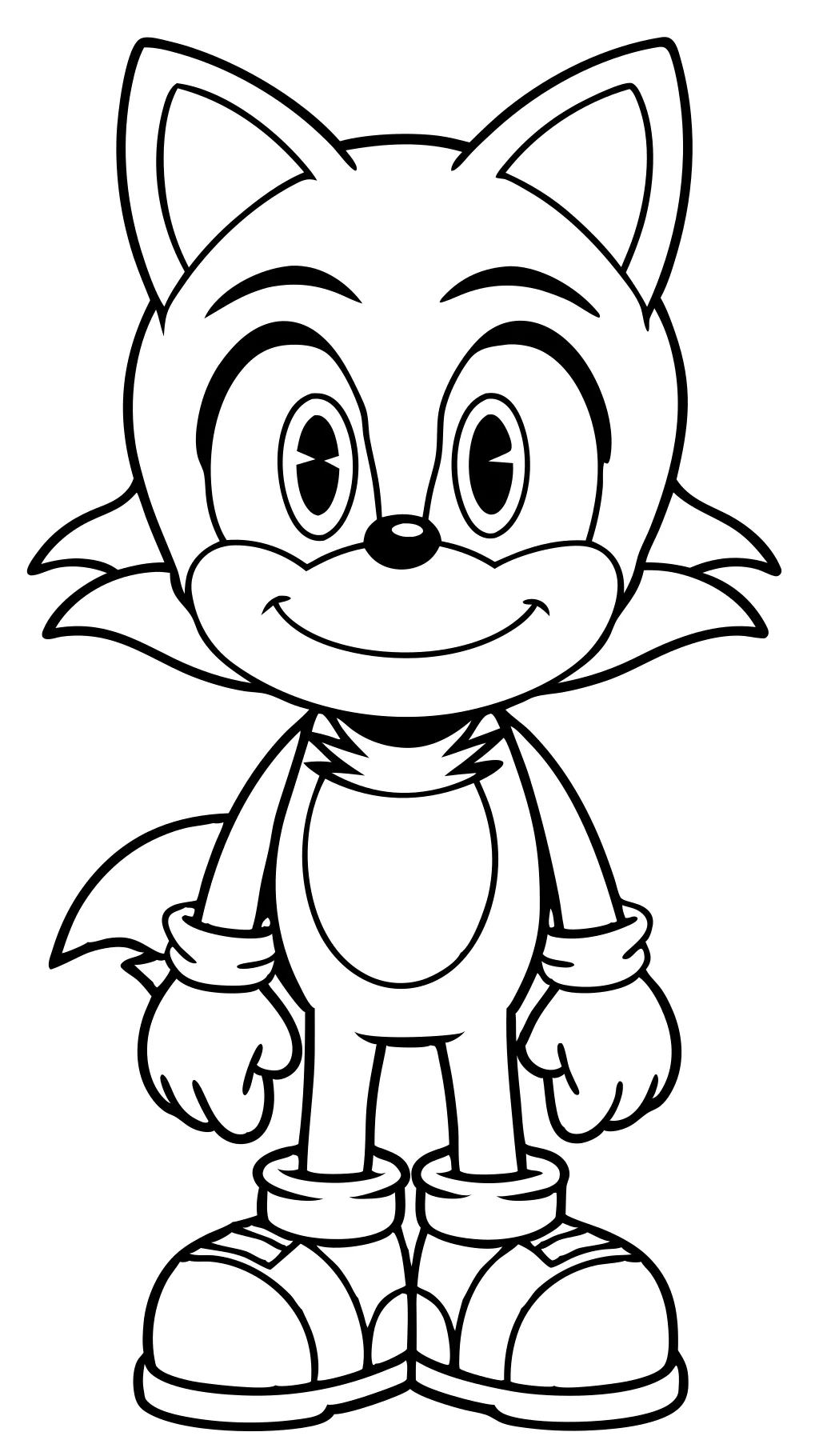 coloriage de sonic the hérisson imprimable